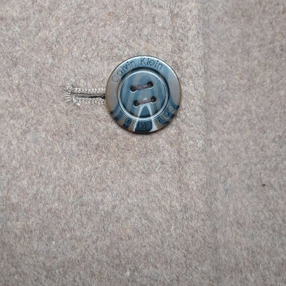 Calvin Klein Womens Wool Blend Button-Front Peacoat Petite Large Classic Warm Ou - Picture 7 of 16